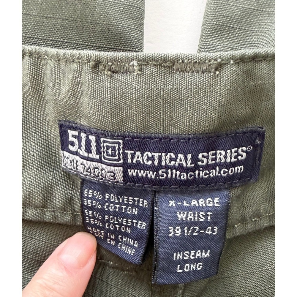5.11 Tactical Series Waist 39.5-43 Green Cargo Pants 74003 XL Long Utility 2 Pr - Picture 6 of 11